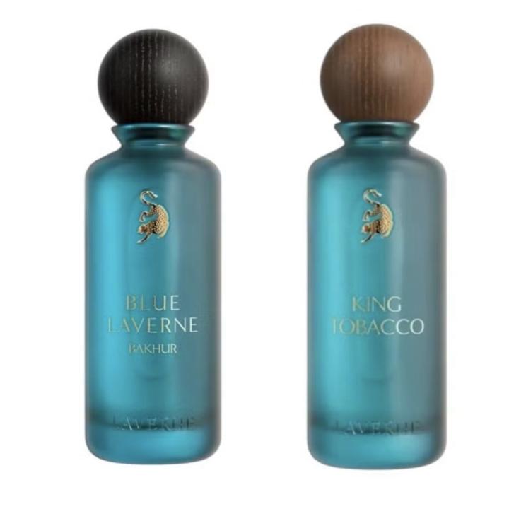 Combo of Laverne Blue Incense & King Tobacco 200ml Luxury Perfume Set